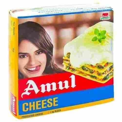 Original Flavor Sterilized Processed Amul Plain Cheese Slices, 1 Kg Box