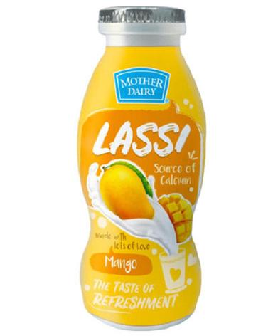 200 Ml Sweet And Tasty Mango Flavored Mother Dairy Lassi Additional Ingredient: Curd