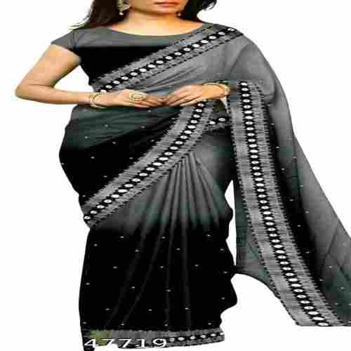 Embroided And Laces Stylish Designer Saree For Ladies
