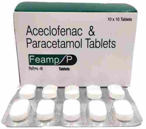 Feamp P Aceclofenac And Paracetamol Tablets