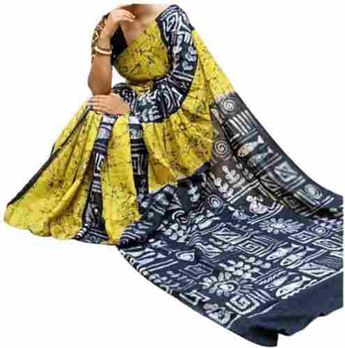 Stylish Printed Cotton Saree For Ladies