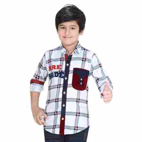 Boys Party Wear Variety Of Occasions Kids Check Cotton Shirts