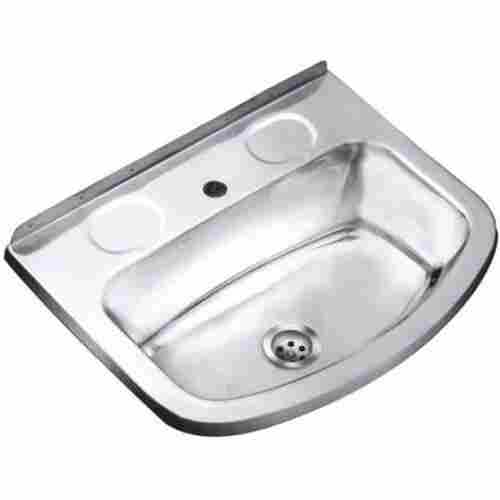 Bathroom D Shape Wall Mounted Stainless Steel Wash Basin