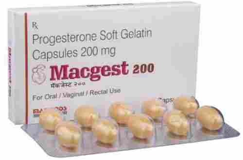 Progesterone Soft Gelatin Capsules 100 Mg, 10 Capsules