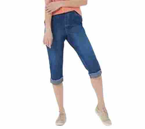 Girls Denim Jeans Capris Pants 