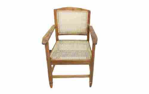 Light Weight Brown Polished Finish Wooden Wire Chair