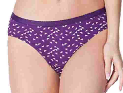 Washable And Comfortable Printed Low Waist Bikini Panty With Outer Elastic