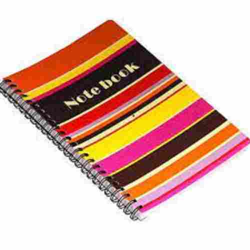 Spiral Binding White Pages And Soft Cover Rectangular Multicolor Exercise Notebook