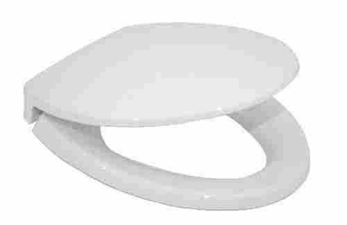 41.6 X 38.8 X 9.8 Cm White Plain Design D Shaped Flip Durable Plastic Toilet Seat Cover