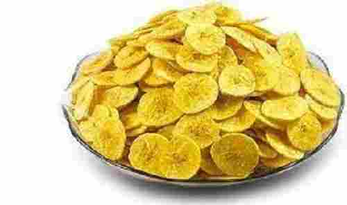 Antioxidant Enriched Crispy And Crunchy Salty Round Fried Bananas Chips