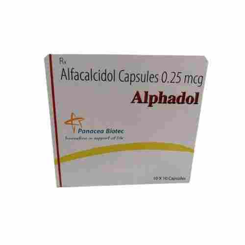 Alfacalcidol Capsules 0.25 Mcg, Pack Of 10x10 Capsules