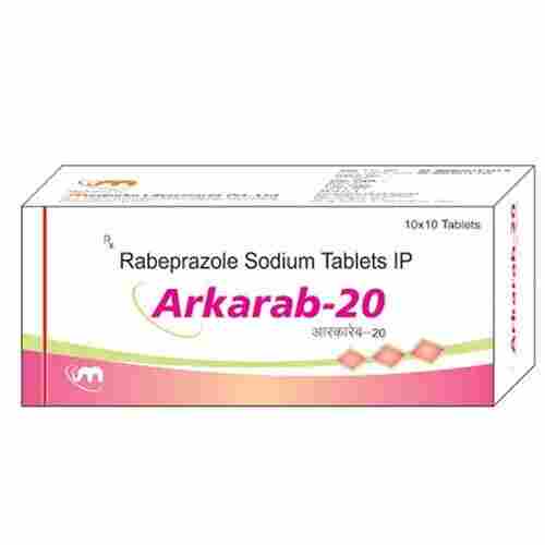 Treat To Acid-Related Diseases Arkarab Rabeprazole Sodium Tablets, 20mg 