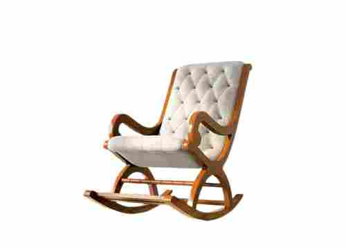 60x96x101 Centimeters Polished Finished Fabric And Wooden Rocking Chair