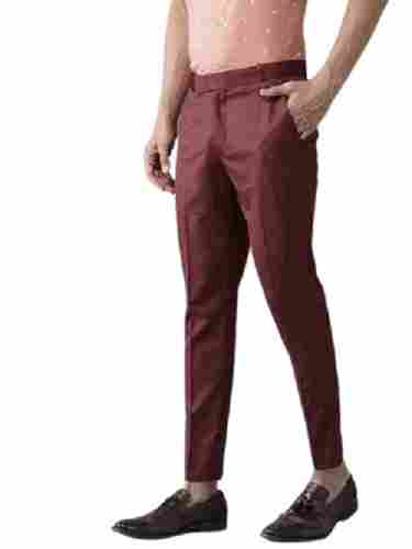 Mens Comfortable Breathable Four Pockets Straight Cotton Pants for Casual Wear