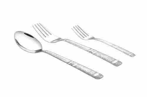 Stainless Steel Glossy Finished Classic Fork And Round Edge Spoon For Cutlery