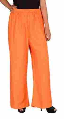 Soft And Stretchy Fabric Orange Colour Cotton Leggings