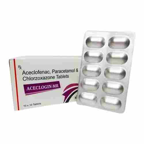 Aceclofenac, Paracetamol And Chlorzoxazone Tablets, Pack Of 10x2x5 Tablets