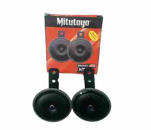 Mitutoyo Black Bike Horn, Iron Material, 12 Voltage, 105 Db Sound Level