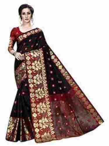 Beautiful Traditional Plain Casual Wear And Party Wear Pure Cotton Designer Saree