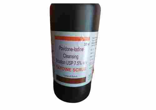Povidone Iodine Solution Usp 7.5% W/V Cleansing Glydine Scrub For Treat Skin Infections, Pack Of 500ml