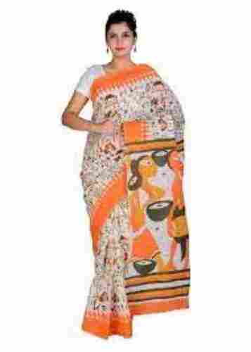 Ultimate Classic Beauty Soft Linen Fabric Cotton Batik Print Casual Wear Saree