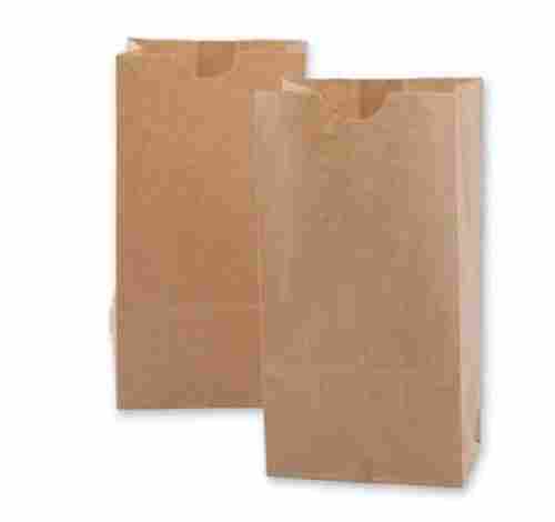 Eco Friendly And Light Weight Plain Brown Kraft Paper Bag For Food Packaging