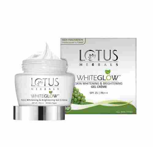 40 Grams, Lotus Herbals White Glow Skin Whitening And Brightening Gel Cream