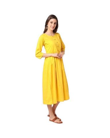 Casual Wear Plain Ladies Readymade Suit