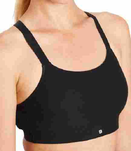 Light Weight And Plain Casual Wear Cotton Top Crop Sport Bra For Ladies