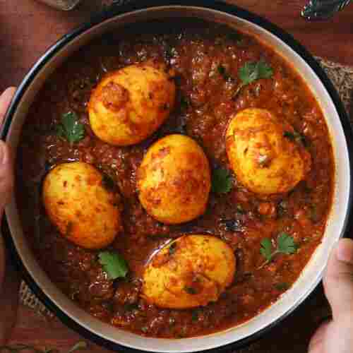 Rich In Proteins Essential Vitamins Healthy And Little Spicy Egg Curry Masala