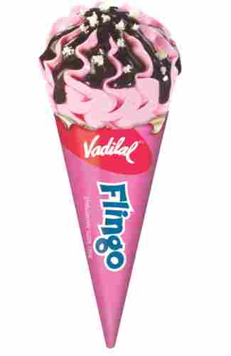 Strawberry Flavor Creamy And Delicious Flingo Ice Cream Cone