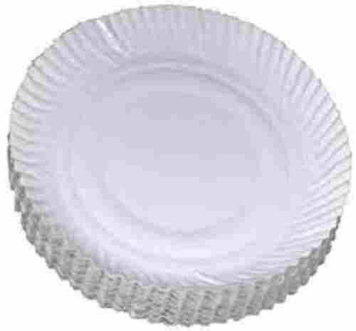 Non-Toxic Eco Friendly Disposable Plain White Paper Plates, Pack Of 25