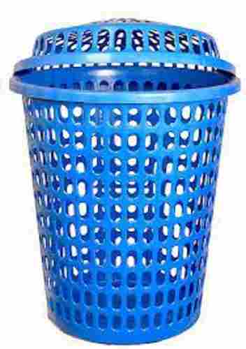 Plain Plastic Laundry Basket With Lid For Household Use