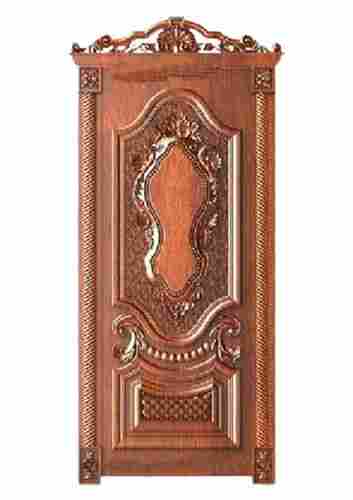 Fine Finish Designer Exterior Interior Wooden Brown Carving Door Frames