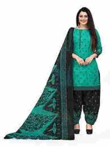 Ladies Pure Cotton Material Casual Wear Printed Pattern Salwar Suits