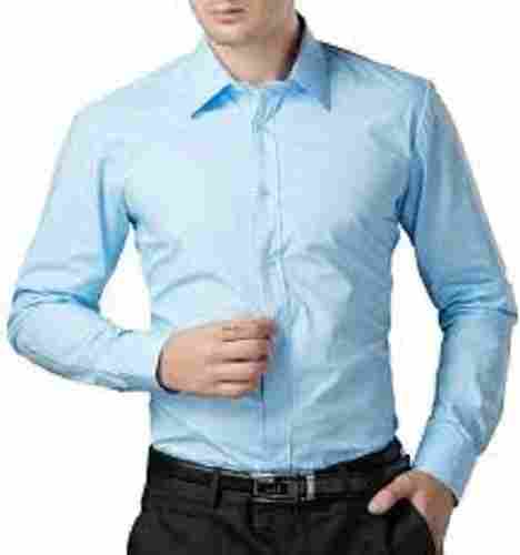 Men Plain Cool Comfortable Full Sleeves Formal Wear Cotton Shirt
