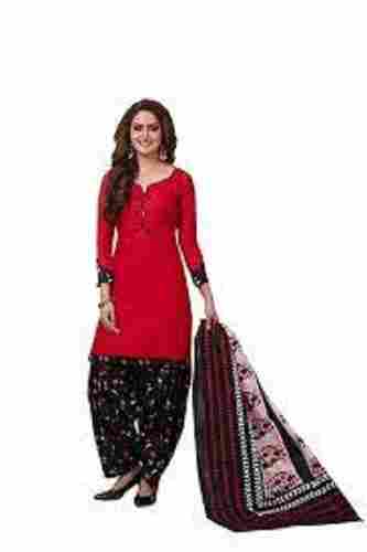 Lightweight Casual Wear Unstitched Cotton Silk Suit And Salwar For Ladies