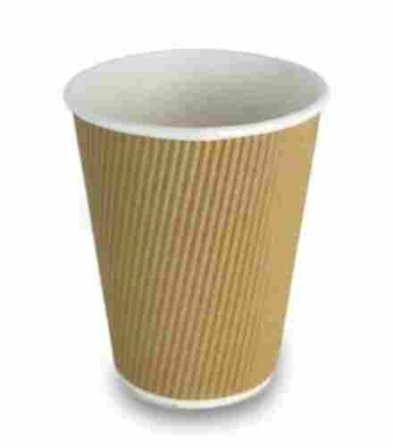 Safe Hygienic Double Wall Paper Disposable Ripple Cups 250 Ml, Pack Of 50
