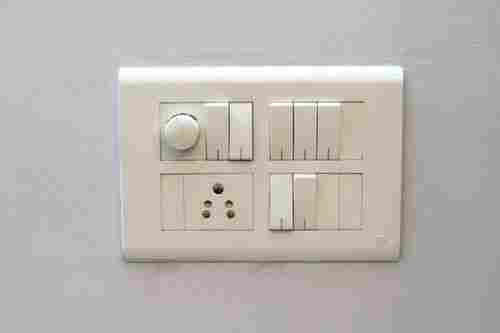 12 Modular Box With 5 Pin Socket 7 Modular Switch 1 Fan Contoral White Electrical Switchboard Panel 