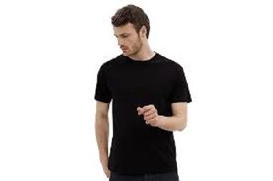 Plain Black Color Cotton T- Shirt