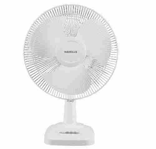 Stainless Steel Blade White Electric Table Fan