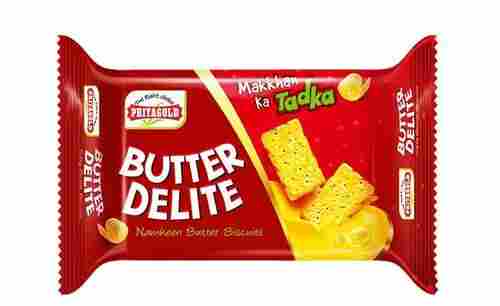Yummy And Crispy Texture Rectangular Shaped Priyagold Butter Delite Biscuit 