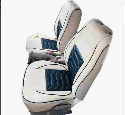 Comfortable Four Wheeler White And Black Leather Seat Cover 