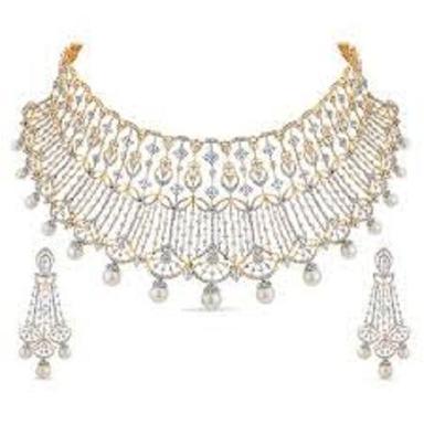 Silver Diamond Tennis Necklace Jewelry Party Gender: Women