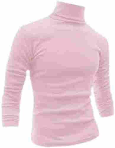 Pure Cotton Fabric Turtleneck Long Sleeves Super Comfortable T Shirt