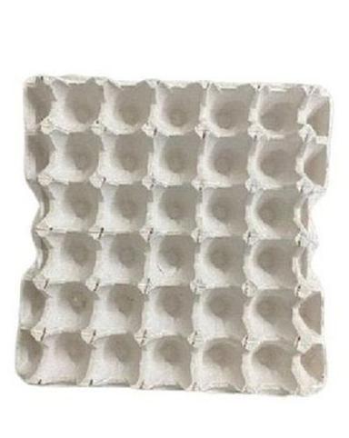 White Lightweight Eco Friendly Reusable Paper Egg Tray For Extra Large Eggs