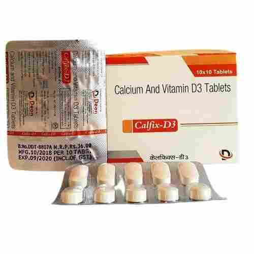 Calfix-D3 Calcium and Vitamin D3 Tablets