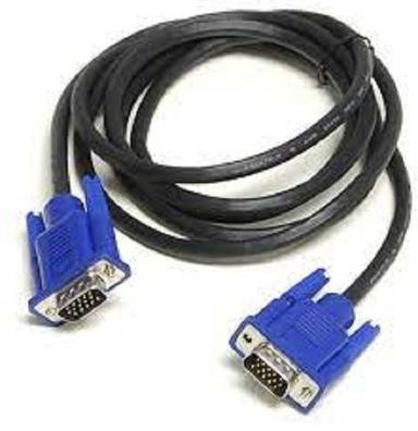 Black Computer Monitor 28 Guage Efficient Insulation Pe Jacket Vga Usb Cable