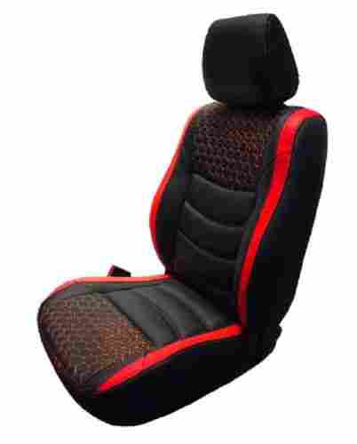 Plain Pattern Red And Black 2mm Thick Lightweight Pu Leather Car Seat Cover