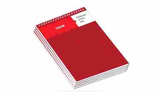 17.8 X 21.8 Cm Size Printed Red Cover Luxor Single Ruled Premium Spiral Notebook